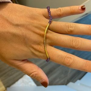 Purple and gold bracelet